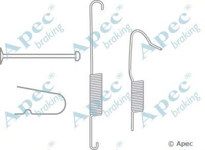 APEC BRAKING kit2036 -  Комплектующие, тормозная колодка